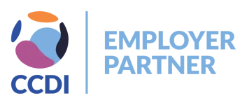 Decorative logo of CCDI - Employer Partner